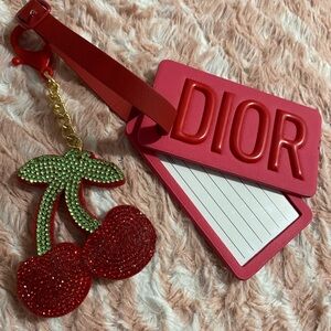 Dior Mirror luggage tag 🏷️🍒keychain